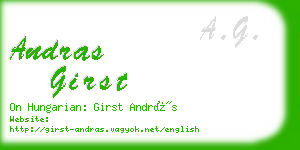 andras girst business card